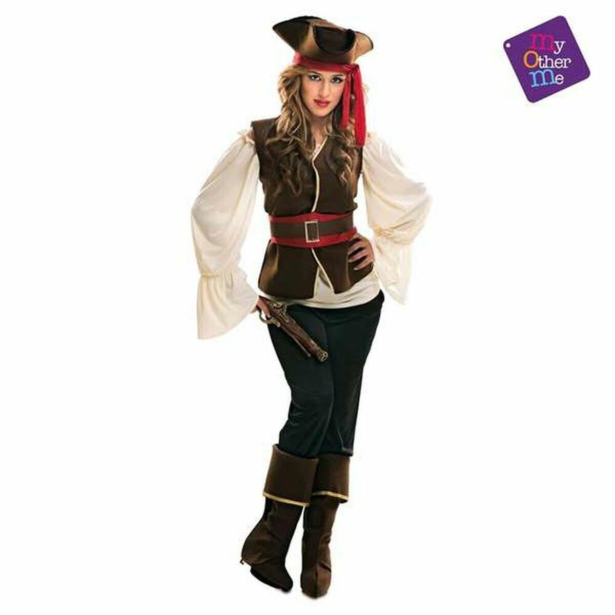 Voksen kostume Buccaneer - Multifarvet, str. XL