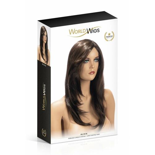 Paryk World Wigs Brun