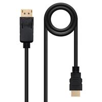 DisplayPort til HDMI kabel NANOCABLE 10.15.4310 Sort 10 m