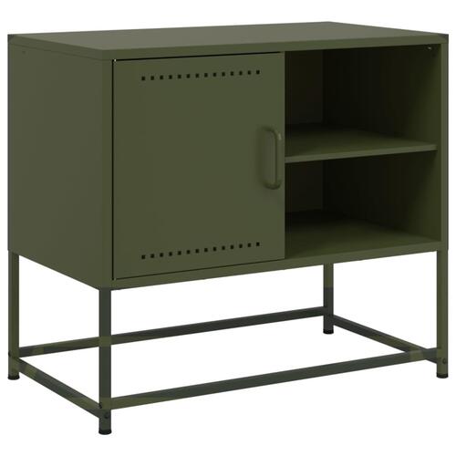 Tv-bord 100,5x39x60,5 cm stål sennepsgul