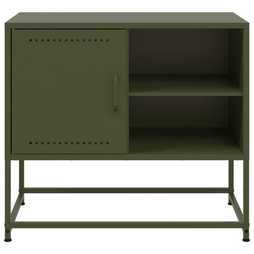 Tv-bord 100,5x39x60,5 cm stål sennepsgul