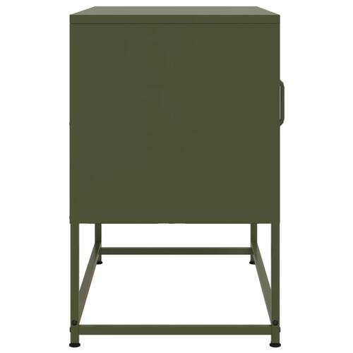 Tv-bord 100,5x39x60,5 cm stål sennepsgul