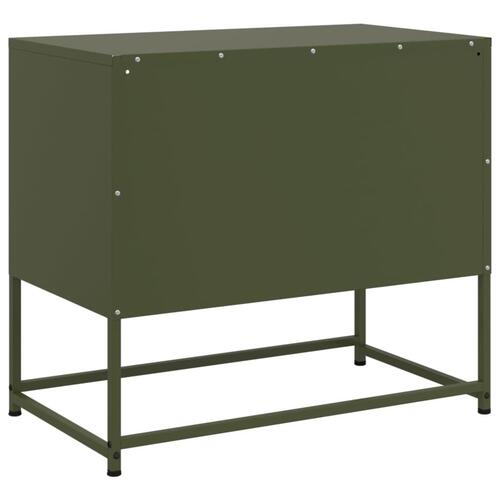 Tv-bord 100,5x39x60,5 cm stål sennepsgul
