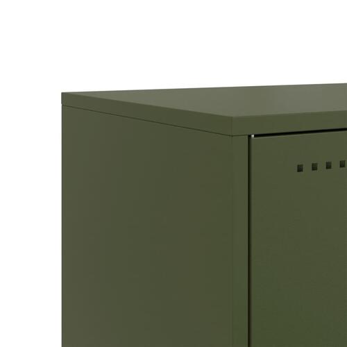 Tv-bord 100,5x39x60,5 cm stål sennepsgul