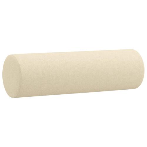 2 personers sofa med puder stof cremefarvet