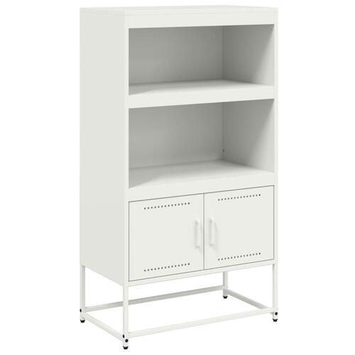 Skab 68,5x38,5x123,5 cm stål hvid