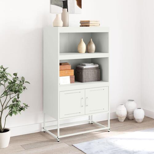 Skab 68,5x38,5x123,5 cm stål hvid