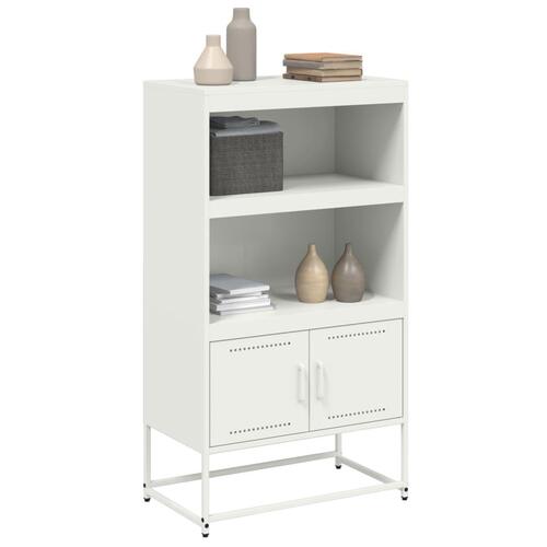 Skab 68,5x38,5x123,5 cm stål hvid