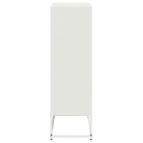 Skab 68,5x38,5x123,5 cm stål hvid