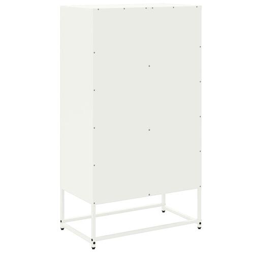 Skab 68,5x38,5x123,5 cm stål hvid