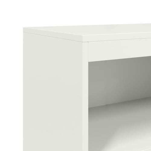 Skab 68,5x38,5x123,5 cm stål hvid