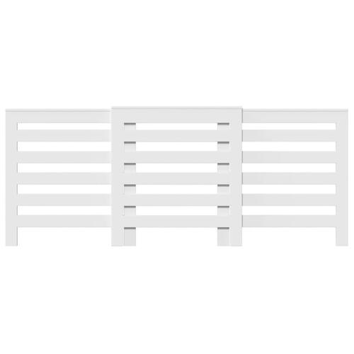 Radiatorskjuler 205x21,5x83,5 cm konstrueret træ hvid