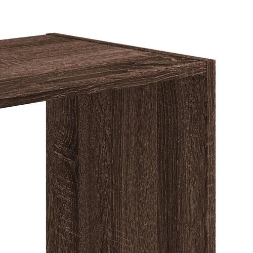 Skab 68,5x32x75 cm konstrueret træ brun egetræsfarve
