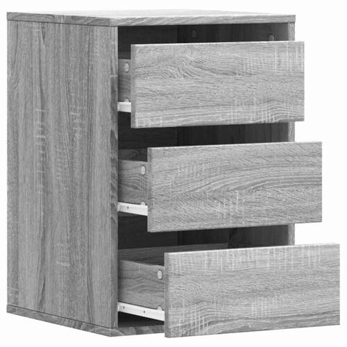 Kommode til hjørne 40x41x58 cm konstrueret træ grå sonoma-eg
