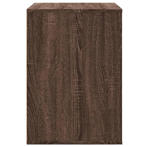 Kommode til hjørne 80x41x58cm konstrueret træ brun egetræsfarve