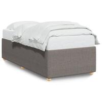 Sengeramme uden madras 90x190 cm stof gråbrun