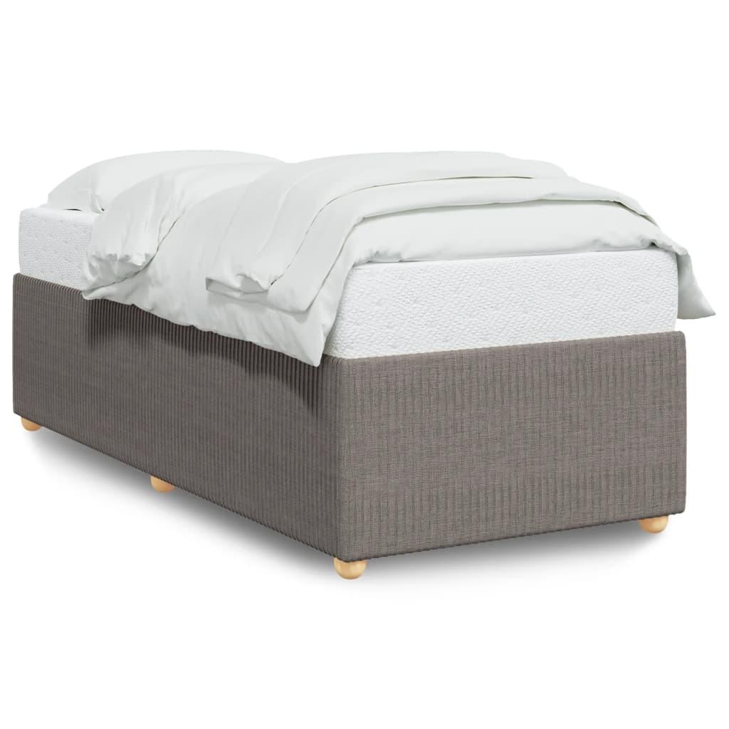 Sengeramme uden madras 90x190 cm stof gråbrun