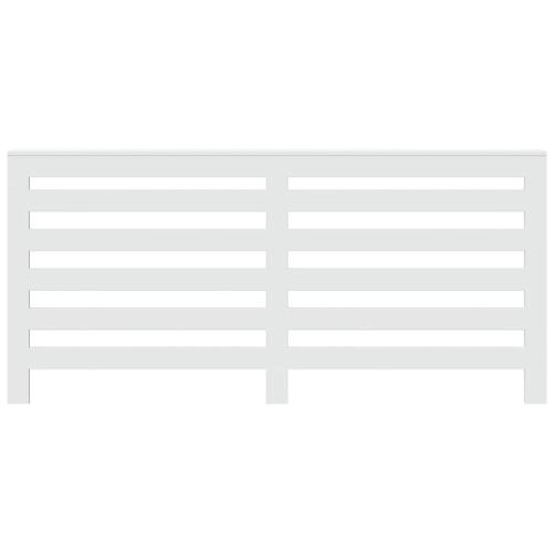 Radiatorskjuler 175x20x82 cm konstrueret træ hvid