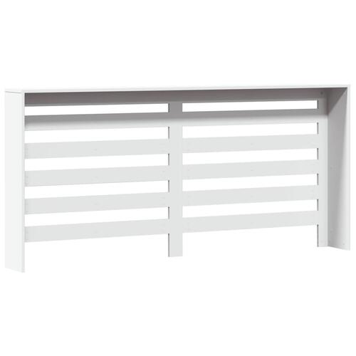 Radiatorskjuler 175x20x82 cm konstrueret træ hvid