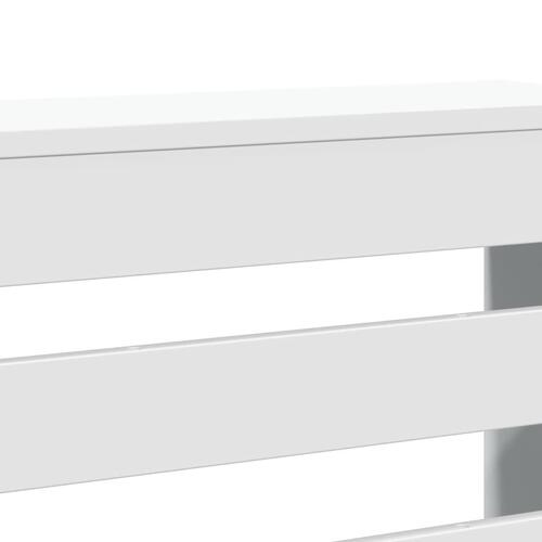Radiatorskjuler 175x20x82 cm konstrueret træ hvid