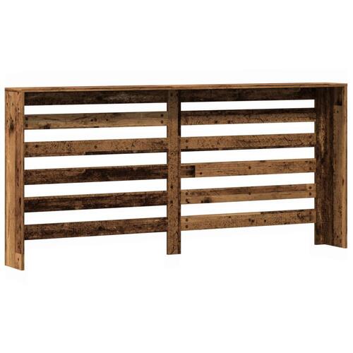 Radiatorskjuler 175x20x82 cm konstrueret træ antikt træ
