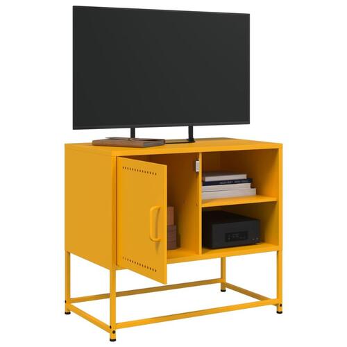 Tv-bord 100,5x39x60,5 cm stål antracitgrå
