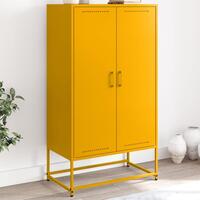 Skab 68,5x38,5x123,5 cm stål sennepsgul