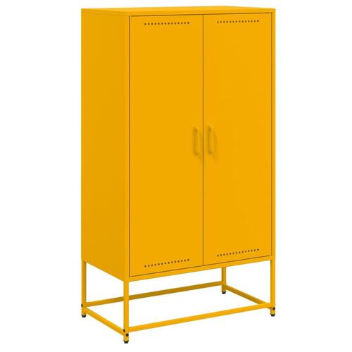 Skab 68,5x38,5x123,5 cm stål sennepsgul