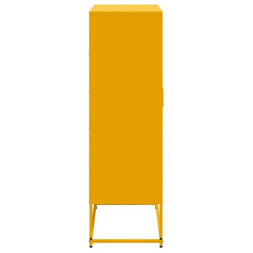 Skab 68,5x38,5x123,5 cm stål sennepsgul