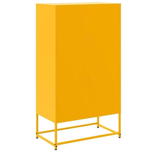 Skab 68,5x38,5x123,5 cm stål sennepsgul