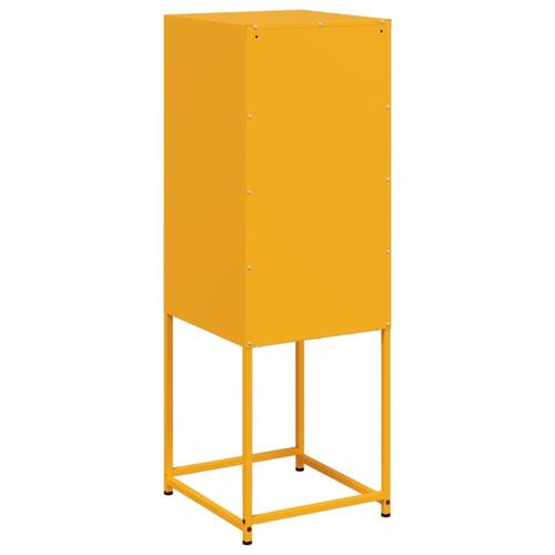 Højskab 36x39x107 cm stål sennepsgul