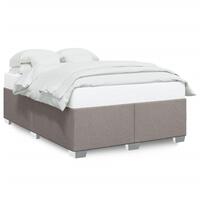 Sengeramme uden madras 140x190 cm stof gråbrun