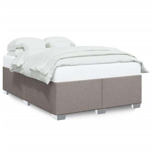 Sengeramme uden madras 140x190 cm stof gråbrun