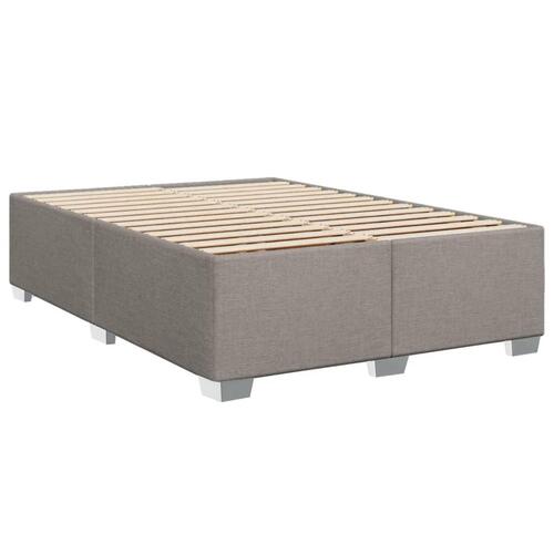 Sengeramme uden madras 140x190 cm stof gråbrun