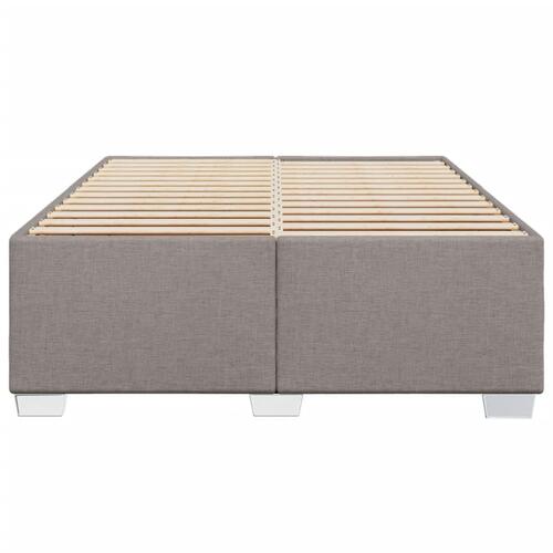 Sengeramme uden madras 140x190 cm stof gråbrun