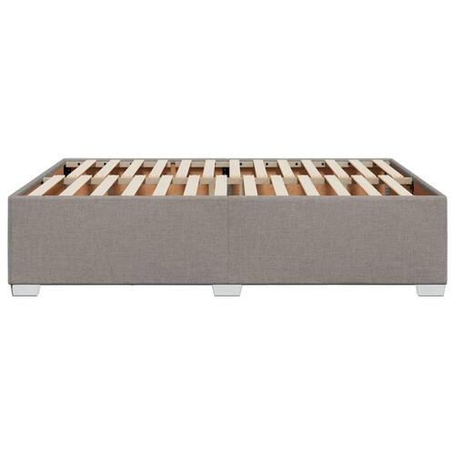 Sengeramme uden madras 140x190 cm stof gråbrun