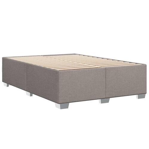Sengeramme uden madras 140x190 cm stof gråbrun