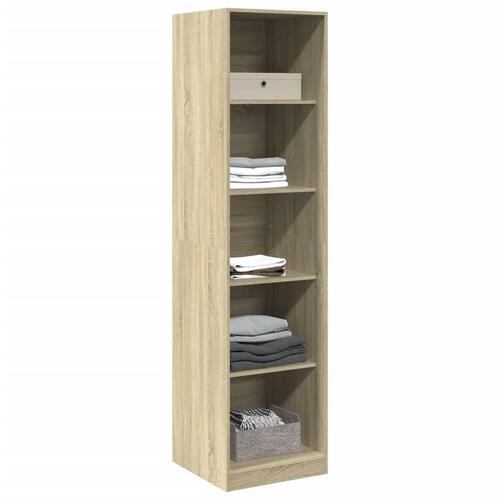 Klædeskab 50x50x200 cm konstrueret træ sonoma-eg