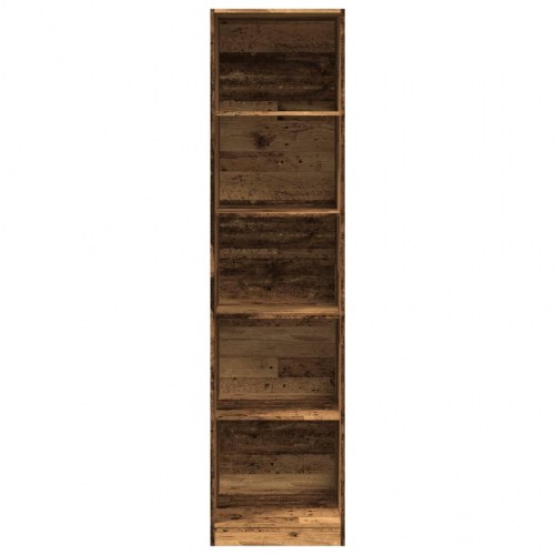 Klædeskab 50×50×200 cm i konstrueret træ - gammelt træ-look