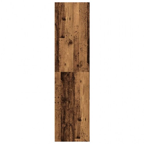 Klædeskab 50×50×200 cm i konstrueret træ - gammelt træ-look