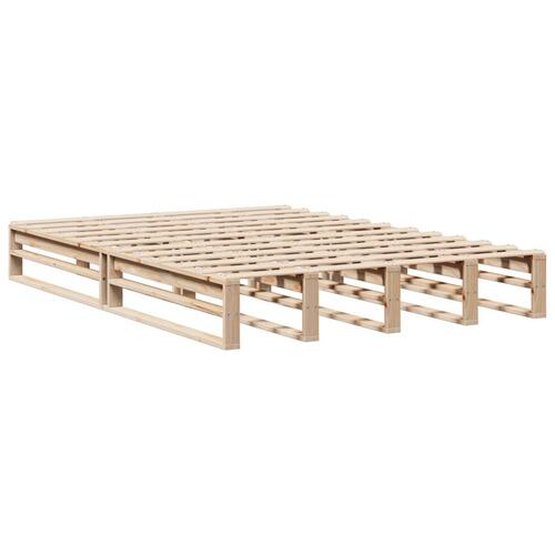 Sengeramme uden madras 140x190 cm massivt fyrretræ