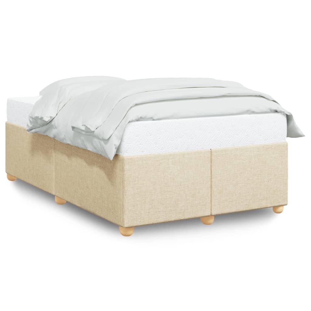 Sengeramme uden madras Creme 120x200 cm Stof