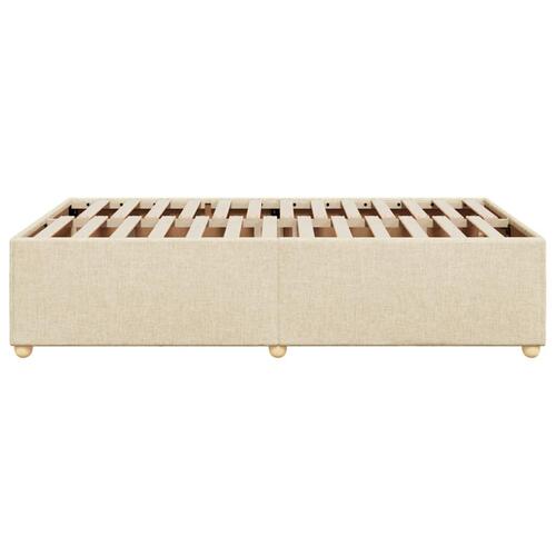 Sengeramme uden madras Creme 120x200 cm Stof