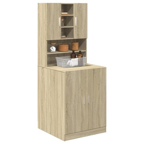 Badeværelsesskab 70,5x24x90 cm sonoma-eg