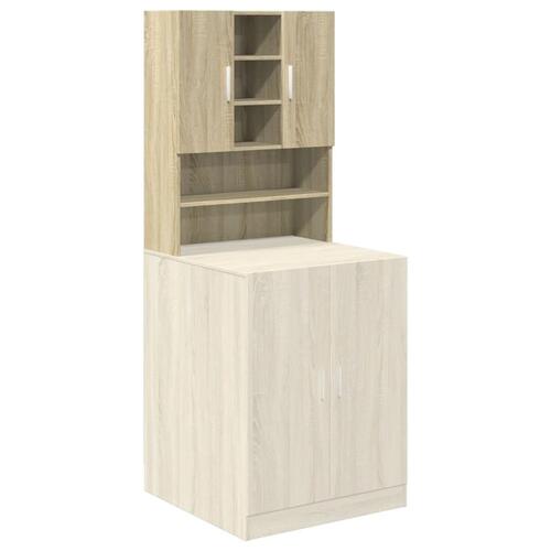 Badeværelsesskab 70,5x24x90 cm sonoma-eg