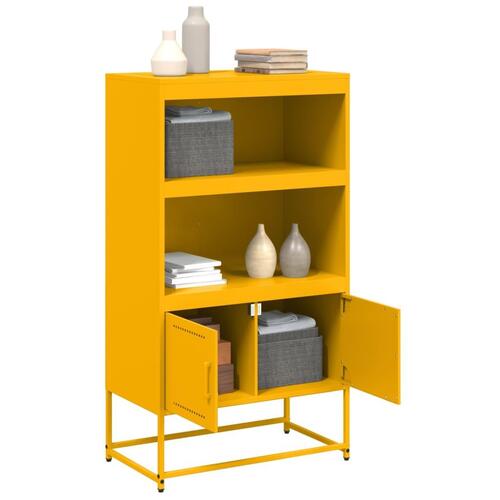 Skab 68,5x38,5x123,5 cm stål sennepsgul