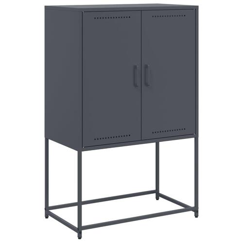 Skab 68,5x38,5x107 cm stål antracitgrå