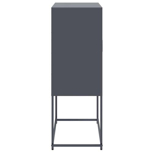Skab 68,5x38,5x107 cm stål antracitgrå
