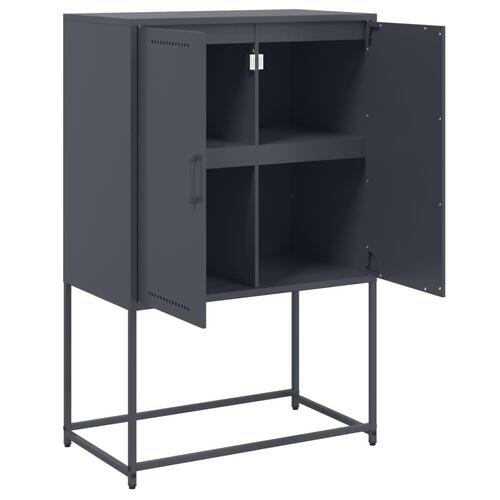 Skab 68,5x38,5x107 cm stål antracitgrå