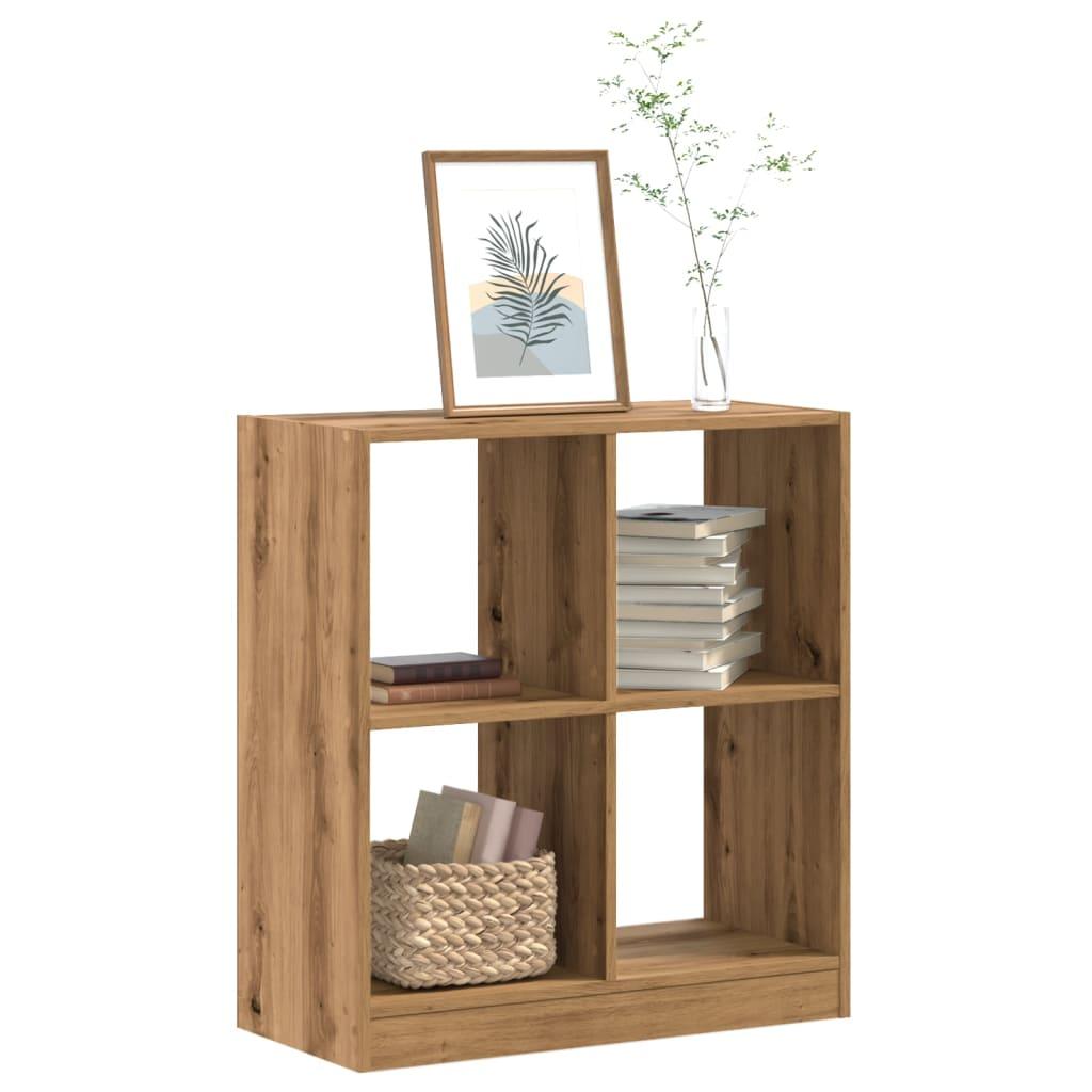 Skab 68,5x32x75 cm konstrueret træ egetræsfarve